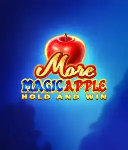 Discover the spellbinding allure of More Magic Apple Hold and Win Slot by 3 Oaks Gaming, highlighting a shimmering red apple against a deep blue background. This image portrays the enchanting theme with a touch of mystery. Suited for fans of fantasy, the vibrant colors and appealing design make this slot stand out. 