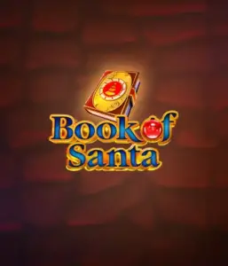 Celebrate the joyous spirit with the Book of Santa game by Endorphina, showcasing an ornate golden book decorated with Santa's iconic symbol. This graphic conveys the charm and joy of Christmas, set against a softly glowing red background. Ideal for holiday season gaming, promising a captivating gaming experience. 